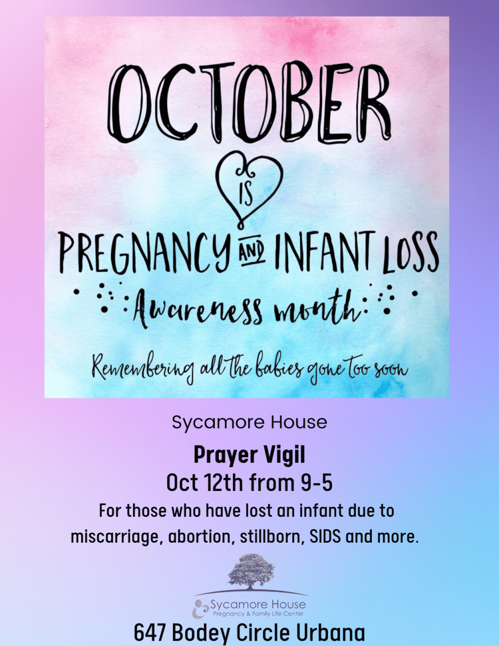 October is Pregnancy & Infant Loss Awareness Month