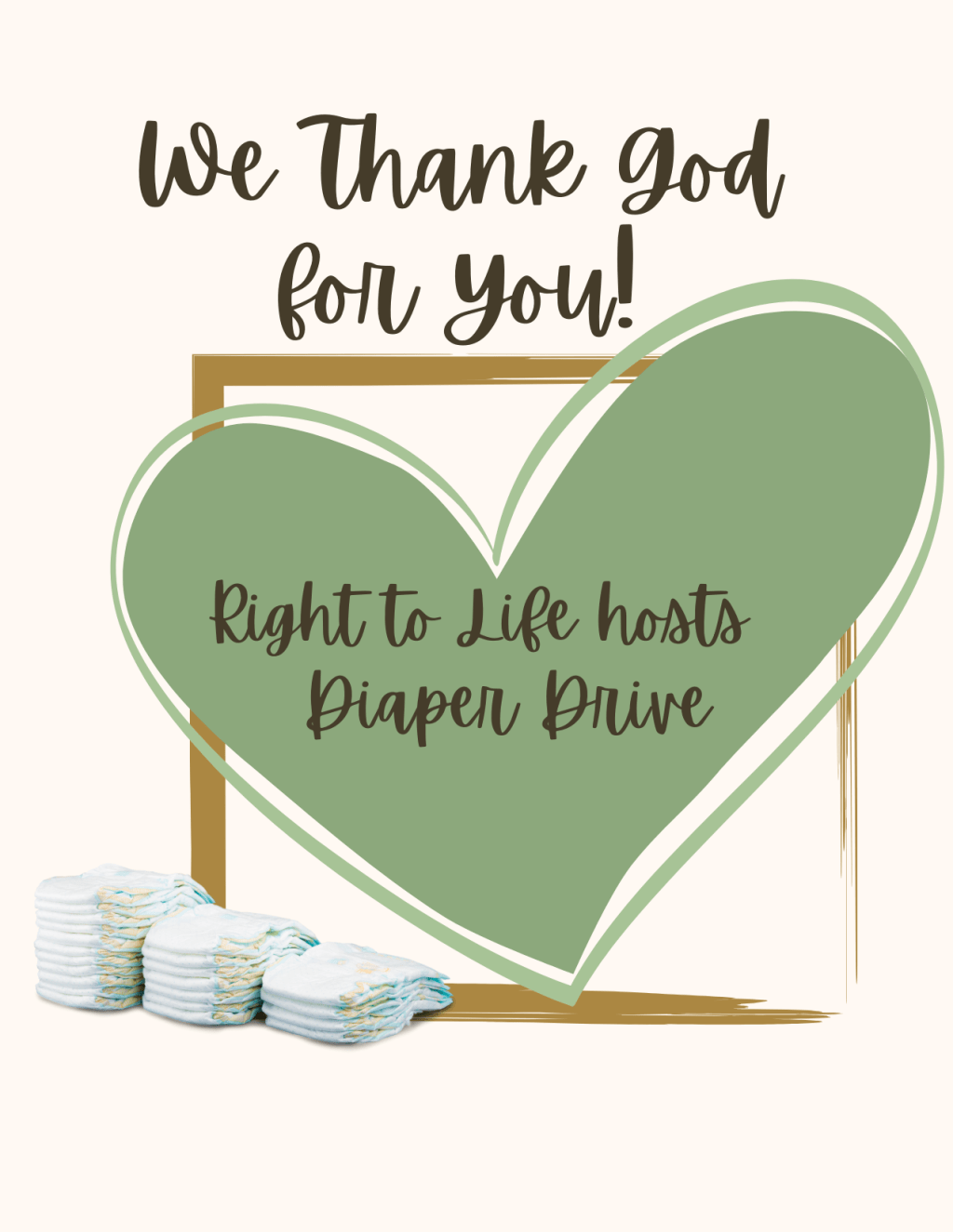 Right to Life hosting a Diaper Drive for Sycamore House
